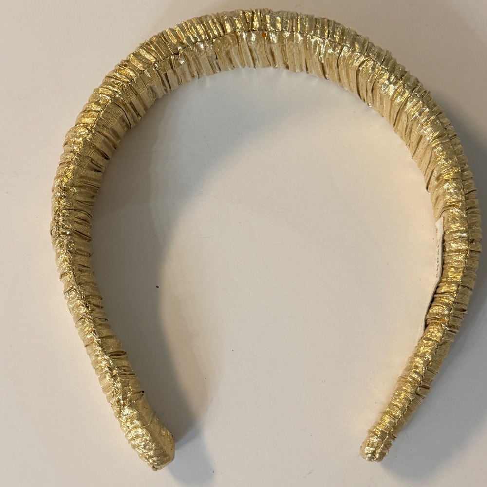 Loeffler Randall Gold Marina Puffy Headband